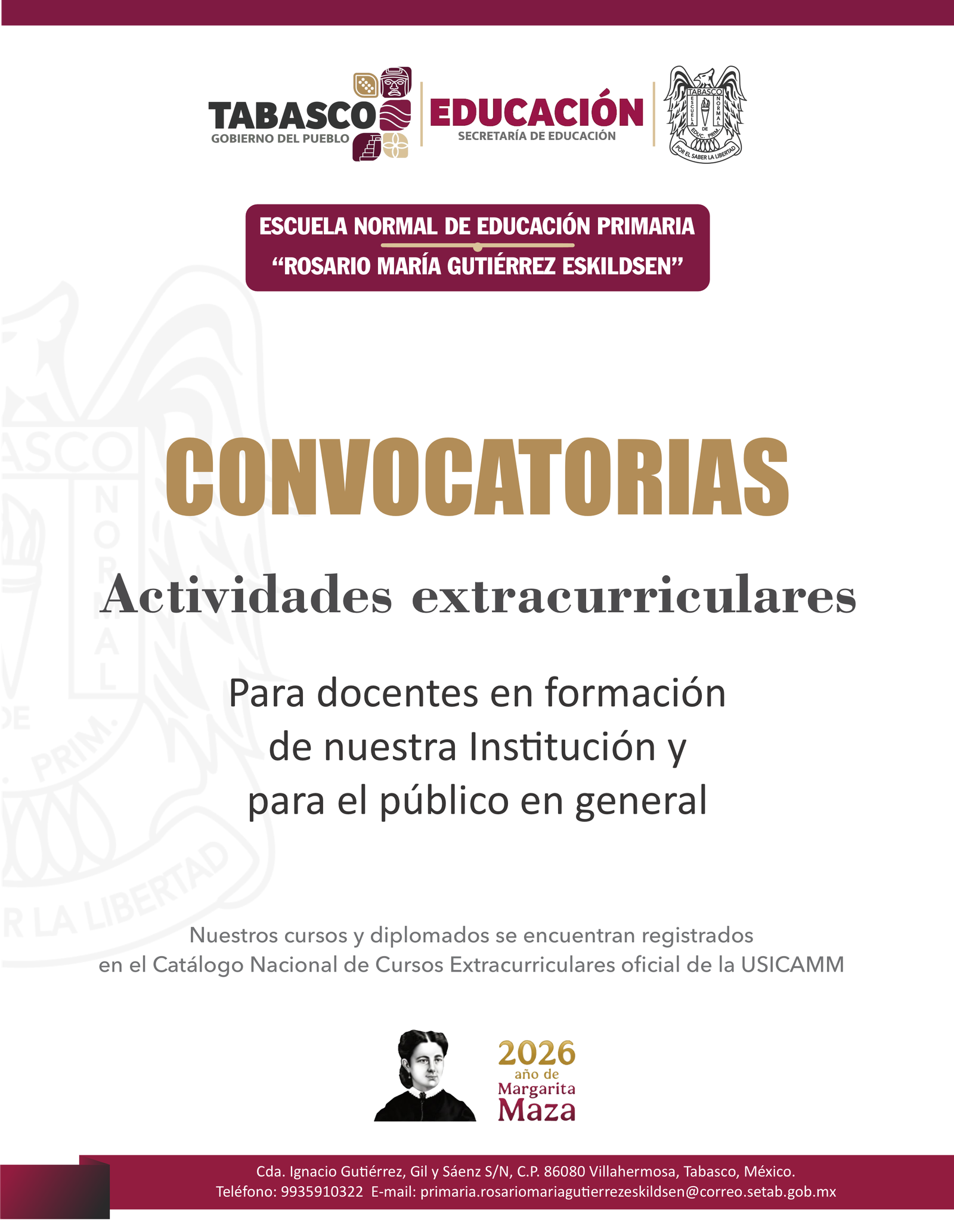 Convocatorias - Actividades Extracurriculares